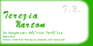 terezia marton business card